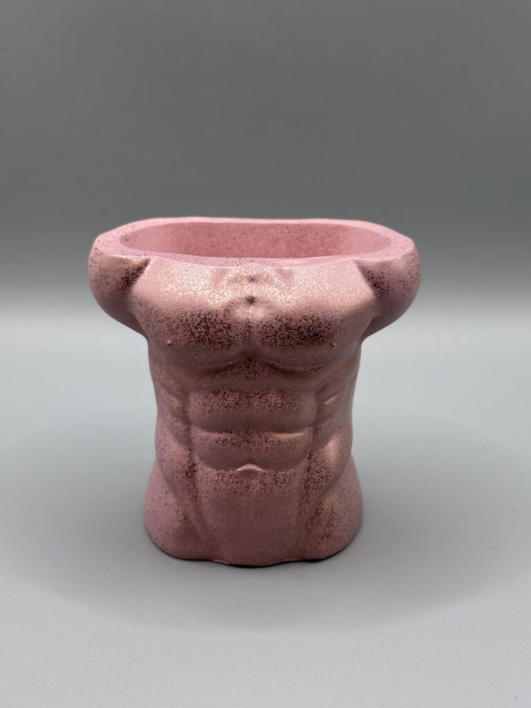 The Male Torso Planter Titan Pink