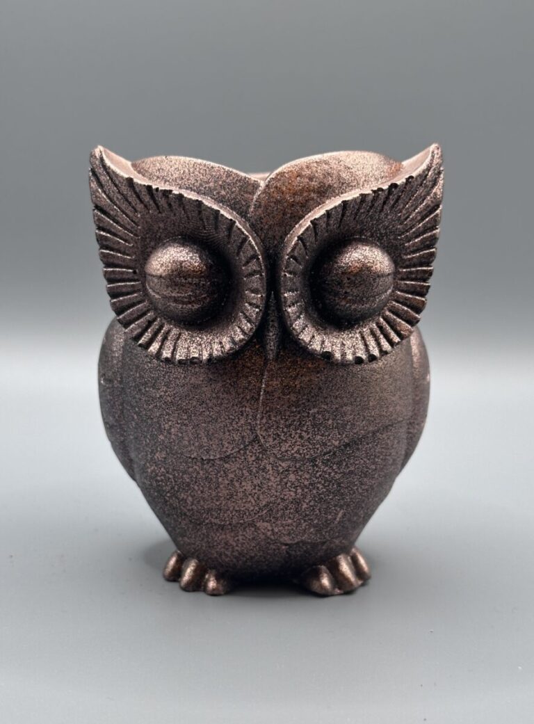 The Guardian Owl Planter Burnished Espresso Bronze