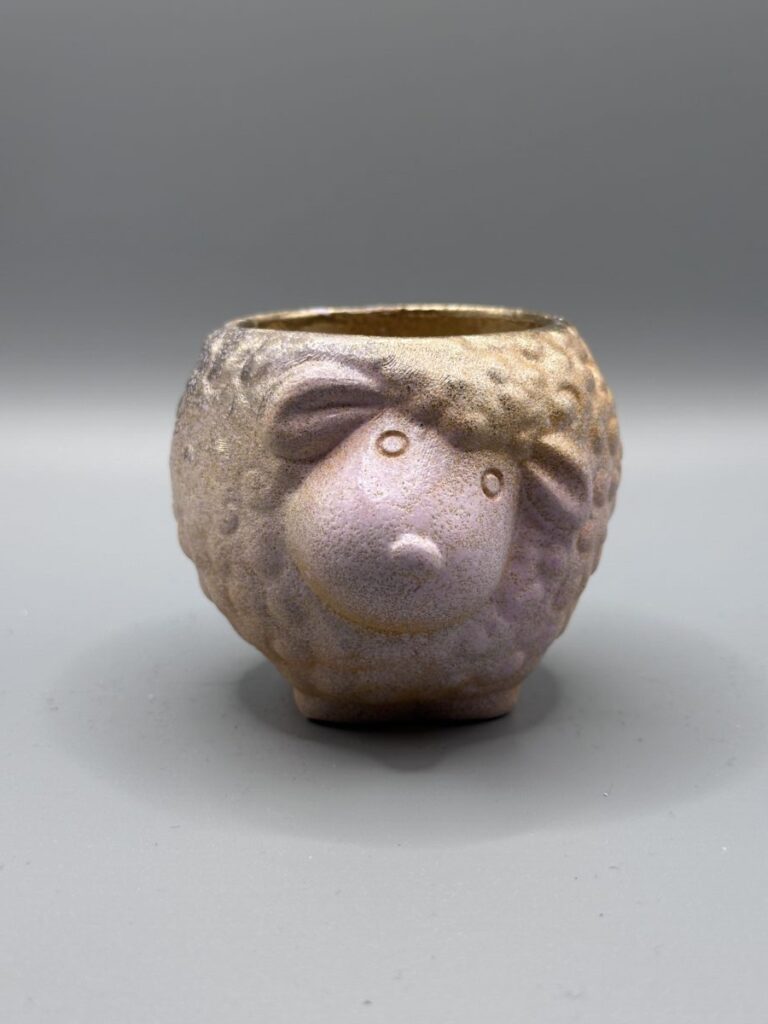 The Woolly Wonder Planter Dusty Rose-Champagne Gold