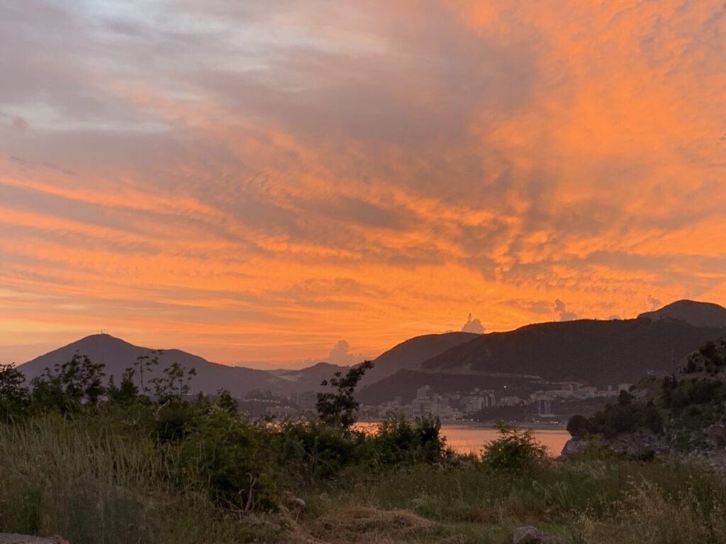 montenegro sunset
