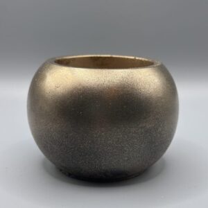 Handmade bronze plant pot by Boba